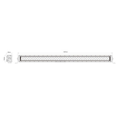 Thanh đèn lái xe LED CE 40in 240W với thấu kính làm nóng TS 16949