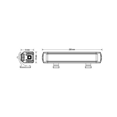 Thanh đèn LED đơn hàng mỏng chống thấm nước cho tàu 18w 9in 1620lm
