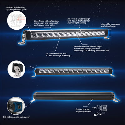 Đèn LED tự động kết hợp 51 inch 117W Thanh ánh sáng và chân đế đùn nhôm