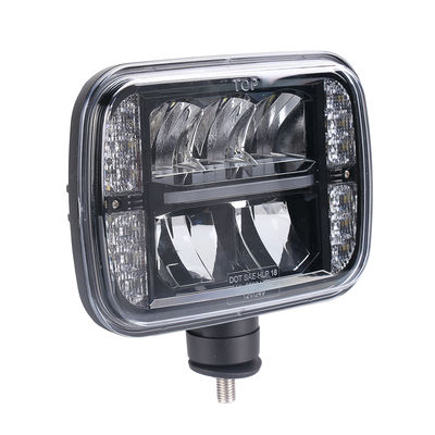 Đèn pha LED SAE 5 X 7 LED đen 30W Chùm tia thấp cao 6000K