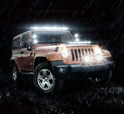E50 R10 ATV 5 inch Đèn lái xe tròn Led ngoài trời 24W Chống thấm nước