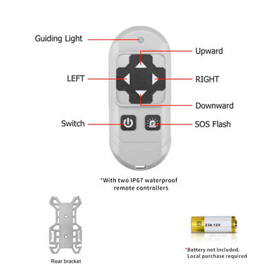 Đèn soi LED điều khiển từ xa EMC màu trắng tự nhiên cho xe tải 4320lm HANMA