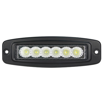 6 inch 6 cái * 3w Bridgelux Thanh LED siêu mỏng Gắn kết lũ lụt Chùm tia cho xe máy