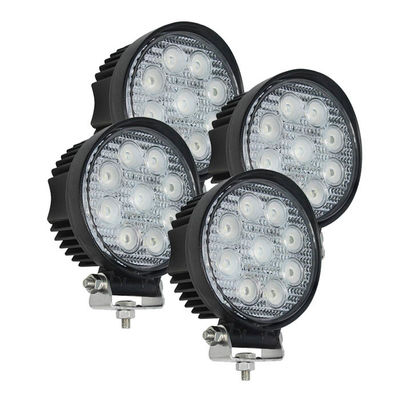 Đèn LED tròn 2160lm Đèn lũ công việc 27W Công nghiệp khai thác mỏ Chiếu sáng ngoài đường
