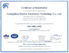 Trung Quốc Guangzhou Hanma Electronics Technology Co. Ltd Chứng chỉ